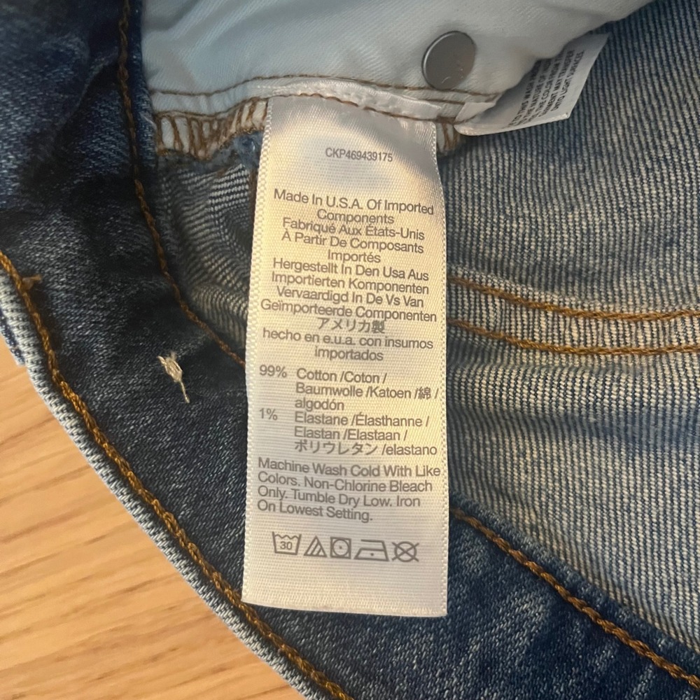 Madewell Cropped Balloon Jeans Grandle Wash High Rise Denim‎ Blue Size 25 - Picture 9 of 14